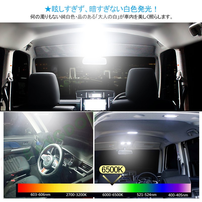 トヨタ ルーミー タンク LEDルームランプ ルームライト LED ライト ランプ 室内灯 内装 カー用品 車用品 ホワイト  :hana0104:BANGDOU - 通販 - Yahoo!ショッピング