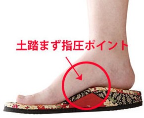 京彩民芸足裏指圧縄スリッパ（内履き用）