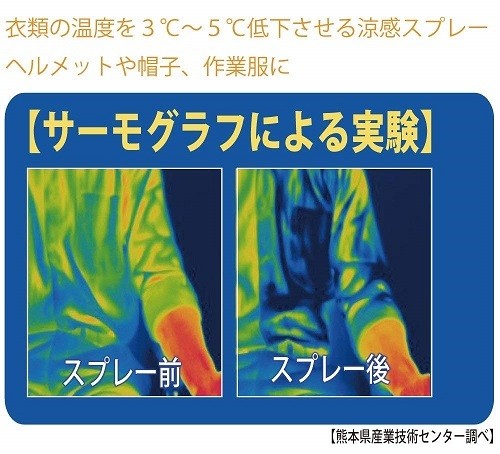 熱中症 暑さ対策 衣類を冷やす涼感スプレー スースースッ 冷却スプレー