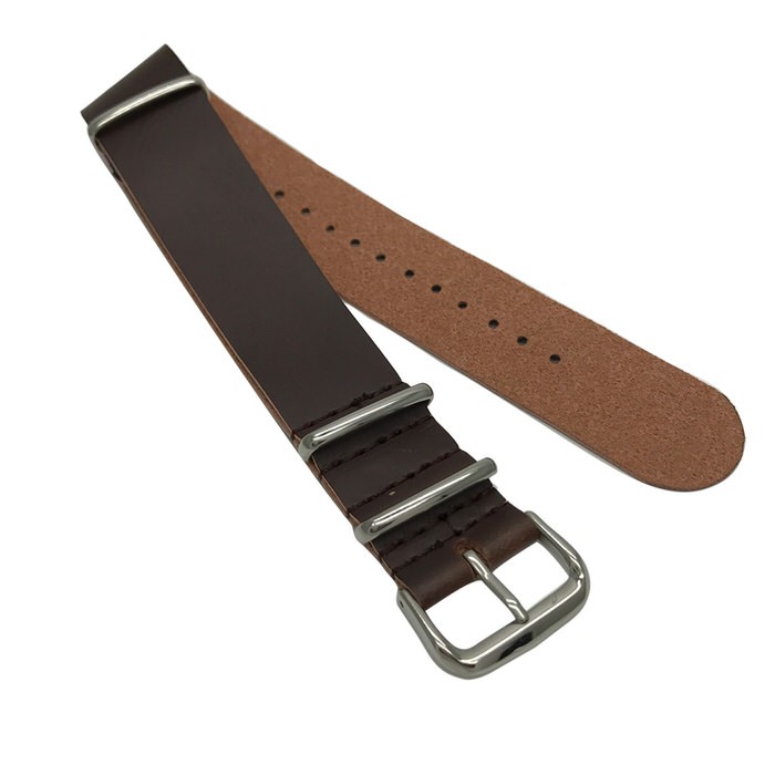 腕時計替えベルトNATOタイプ フェイクレザー ブラウン 22mm 腕時計 調整 |  | 03