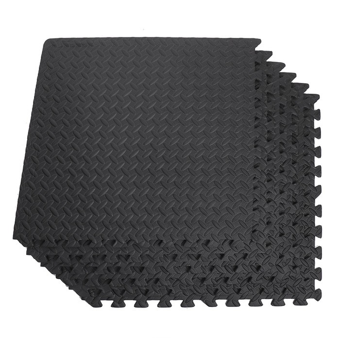 大判 厚手 ジョイント トレーニングマット 60×60×1.2cm 6枚セット トレーニングマット 筋トレ ダンベル バーベル トレーニング エクササイズ ヨガ 体幹トレー |  | 01