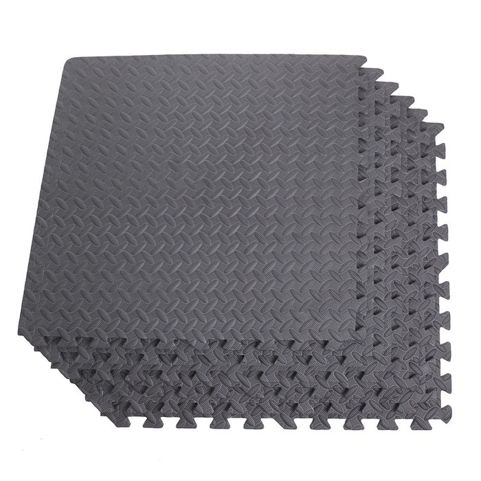 大判 厚手 ジョイント トレーニングマット 60×60×1.2cm 6枚セット トレーニングマット 筋トレ ダンベル バーベル トレーニング エクササイズ ヨガ 体幹トレー |  | 02