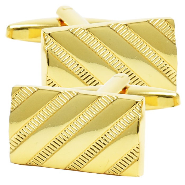 カフス 長方形 斜め ストライプ カフリンクス メンズ スーツ 結婚式 誕生日 シャツ プレゼント 上司 ギフト  ダブルカフス |  | 02