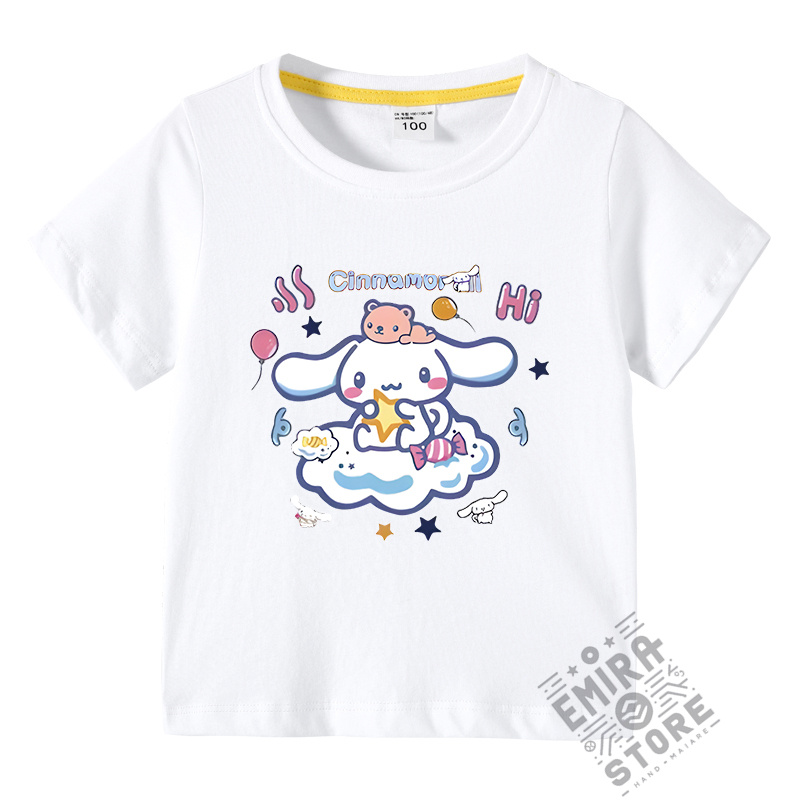 【多色・多柄】春夏新作 子供服 半袖Tシャツ シナモロール 100%綿 ラウンドネック 丸首 男の子 女の子 子ども服 小学生から幼稚園児に最適 80-150cm｜emura-store｜05