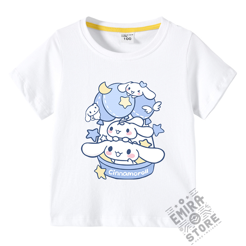 【多色・多柄】春夏新作 子供服 半袖Tシャツ シナモロール 100%綿 ラウンドネック 丸首 男の子 女の子 子ども服 小学生から幼稚園児に最適 80-150cm｜emura-store｜14