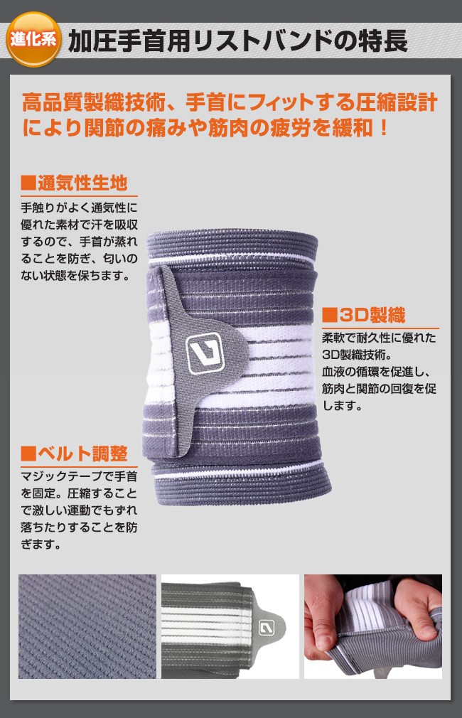 live-up 加圧手首用リストバンド サポーター LS5672 ユニ