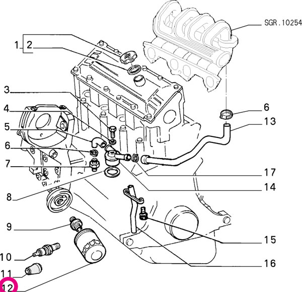 Alfa Romeo 155 167A2A用 オイルフィルター アルファロメオ｜en-and-company-ys｜02