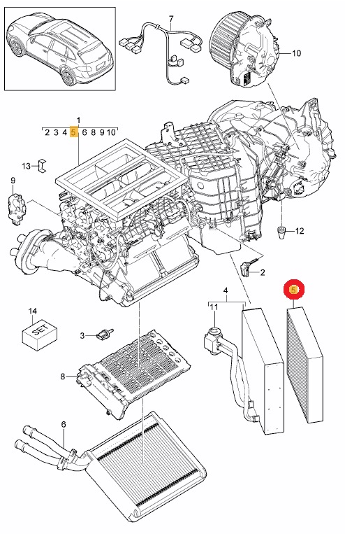 【高性能】VW トゥアレグ 7PCGEA用 MANN フレシャスプラス エアコンフィルター Volkswagen フォルクスワーゲン｜en-and-company-ys｜02