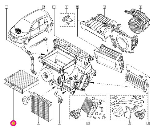 Renault ルノー グランセニック JMF4用 エアコンフィルター｜en-and-company-ys｜02