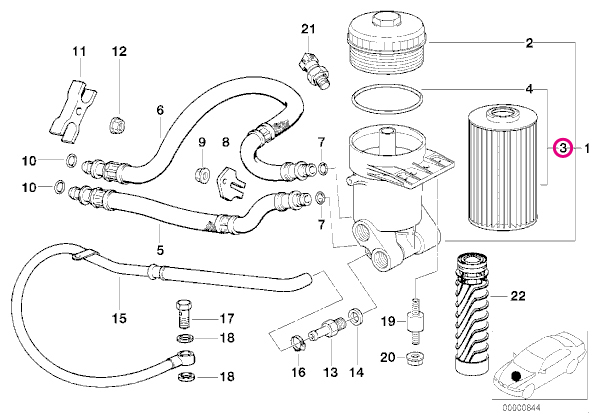 Land Rover レンジローバー3 LM44用 オイルフィルター ランドローバー｜en-and-company｜02