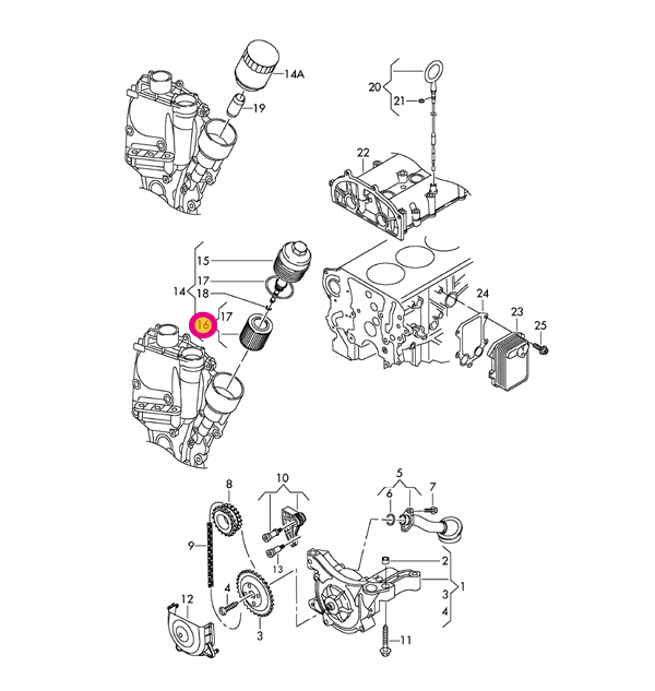 VW ポロ4 9NBTS用 純正エンジンオイル＋オイルフィルターセット Volkswagen フォルクスワーゲン