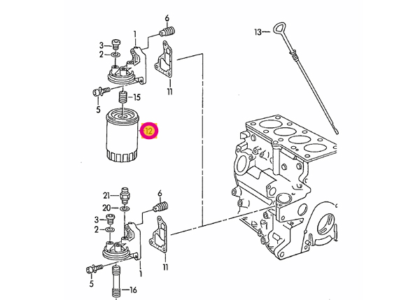 VW ゴルフ2 19ME用 純正エンジンオイル＋オイルフィルターセット Volkswagen フォルクスワーゲン  :vw-oof00910:enco.PartsShop - 通販 - Yahoo!ショッピング