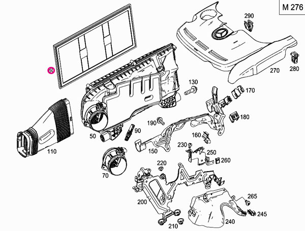 ベンツ Mクラス(W166) 166057用 エアフィルター Mercedes-Benz メルセデス・ベンツ｜en-and-company｜02