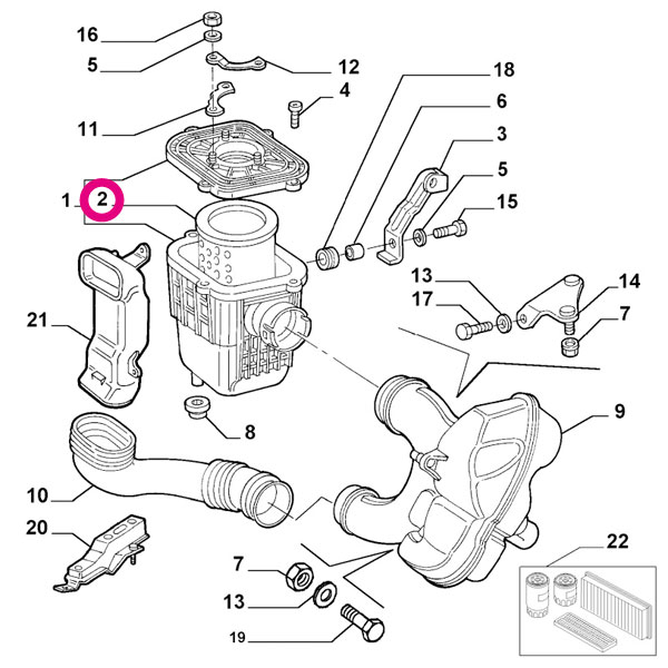 Alfa Romeo 147 937AXL用 エアフィルター アルファロメオ｜en-and-company｜02