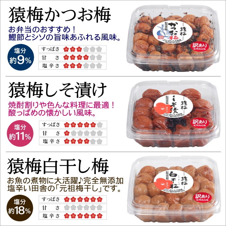 専用 【訳あり】かつお梅干し1kg×3  紀州南高梅 農家直送 専用 【訳あり】かつお梅干し1kg×3 紀州南高梅 農家直送