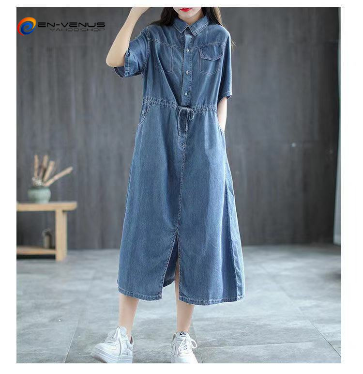 デニムワンピース コーデ 40代の商品一覧 通販 Yahoo ショッピング