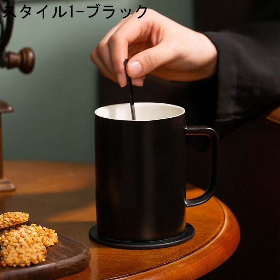 マグカップ ホワイト シンプル おしゃれ 陶器 大きい 可愛い コップ シンプル カフェ食器 北欧風 コーヒーカップ 父の日 母の日 誕生日 記念日 プレゼント｜encount-st｜05