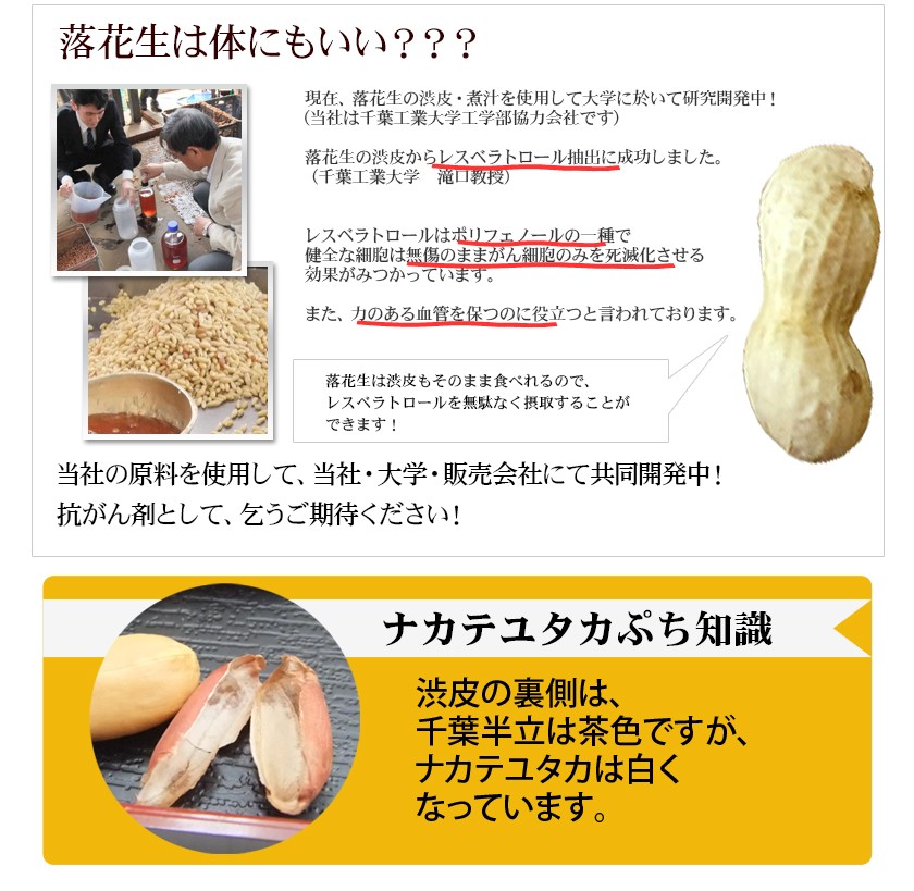 素煎落花生ナカテユタカ220g