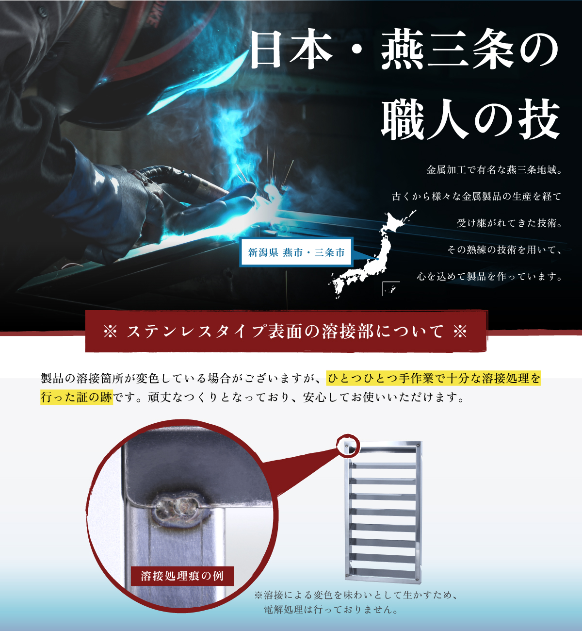 室外機カバー用サイドルーバー ステンレス 日本燕三条 EX301-side-01S