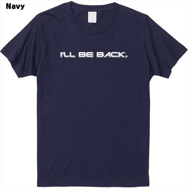 全3色 I&apos;ll be backロゴプリントTシャツ
