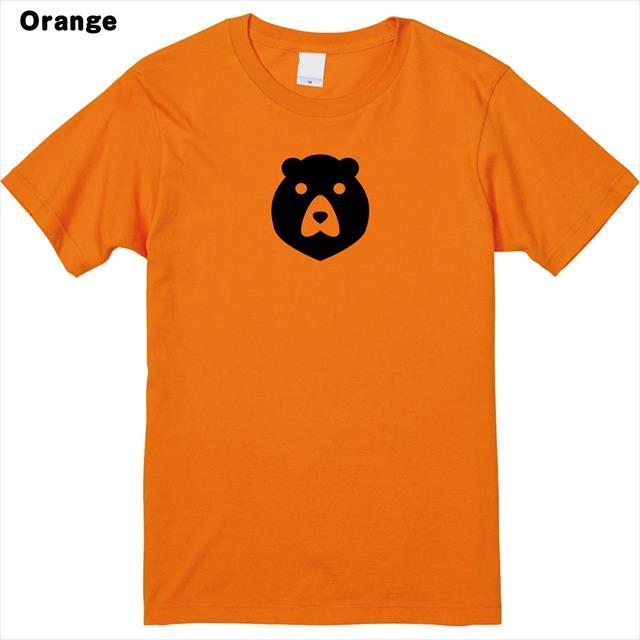 全3色 熊の顔プリントTシャツ
