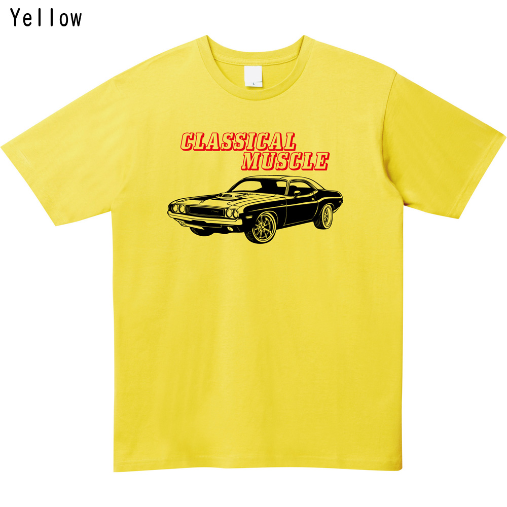 OTTOLINGER アシンメトリックTシャツ 車プリント 全3色】アメ車 Tシャツ アメカジ クラシックカー 車 プリントTシャツ