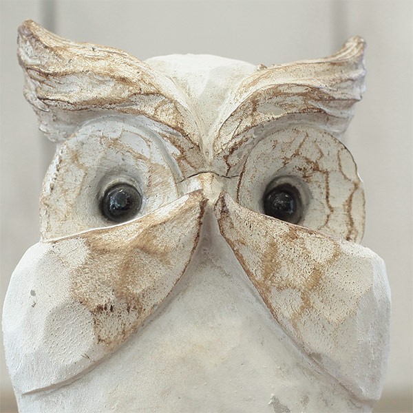 オーナメント アンティークアニマル オウル（ホワイト）D-WH（NG57