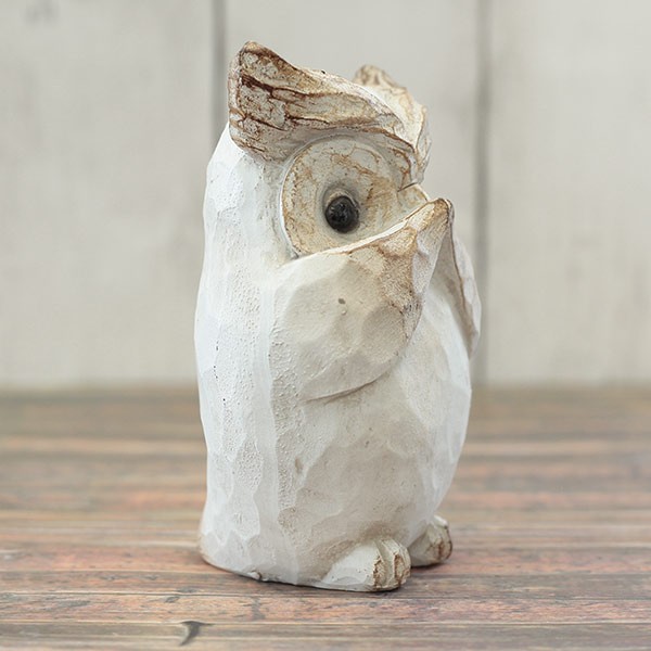 オーナメント アンティークアニマル オウル（ホワイト）D-WH（NG57