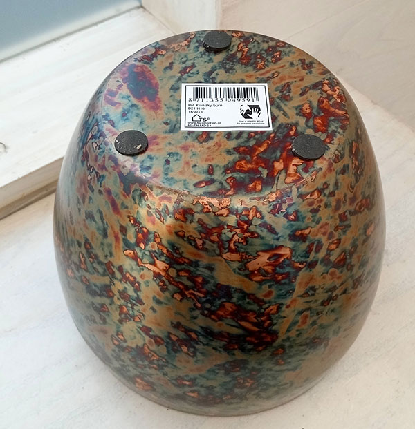 （わけあり特価）メタル鉢カバー：キアン スカイバーン大（直径19cm）｜engei｜04