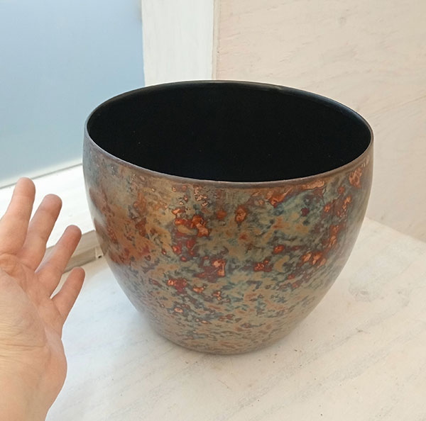 （わけあり特価）メタル鉢カバー：キアン スカイバーン大（直径19cm）｜engei｜05
