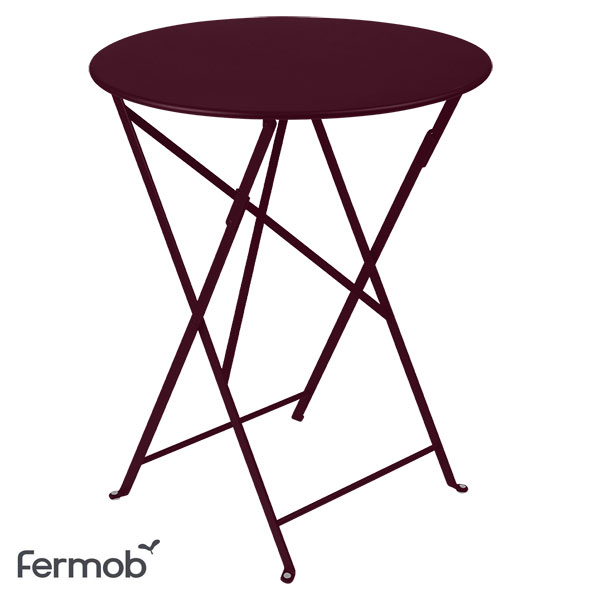 フェルモブ（Fermob）：ビストロラウンドテーブル60/ブラックチェリー｜engei｜03