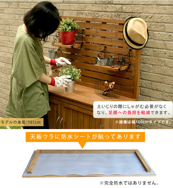 パネル付収納庫80 ブラウン（YB-202NW80） 送料無料の画像