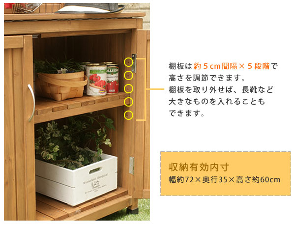 パネル付収納庫80 ブラウン（YB-202NW80） 送料無料の画像