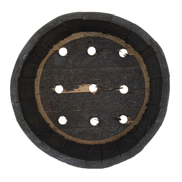 ウイスキーの樽タブ 椀型60 黒 送料無料の詳細画像3