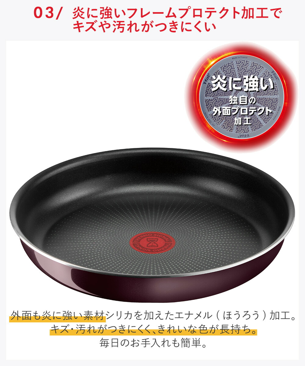 T-fal インジニオ・ネオ ヴィンテージボルドー・インテンス セット10