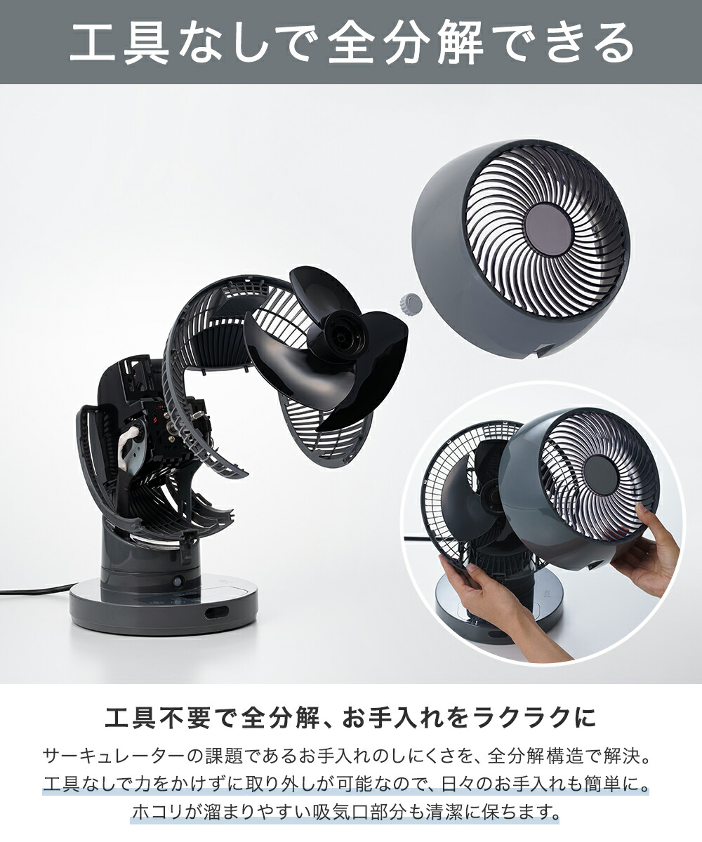 節電センサー付 DCスイング サーキュレーター360 CF-T2360 スリー