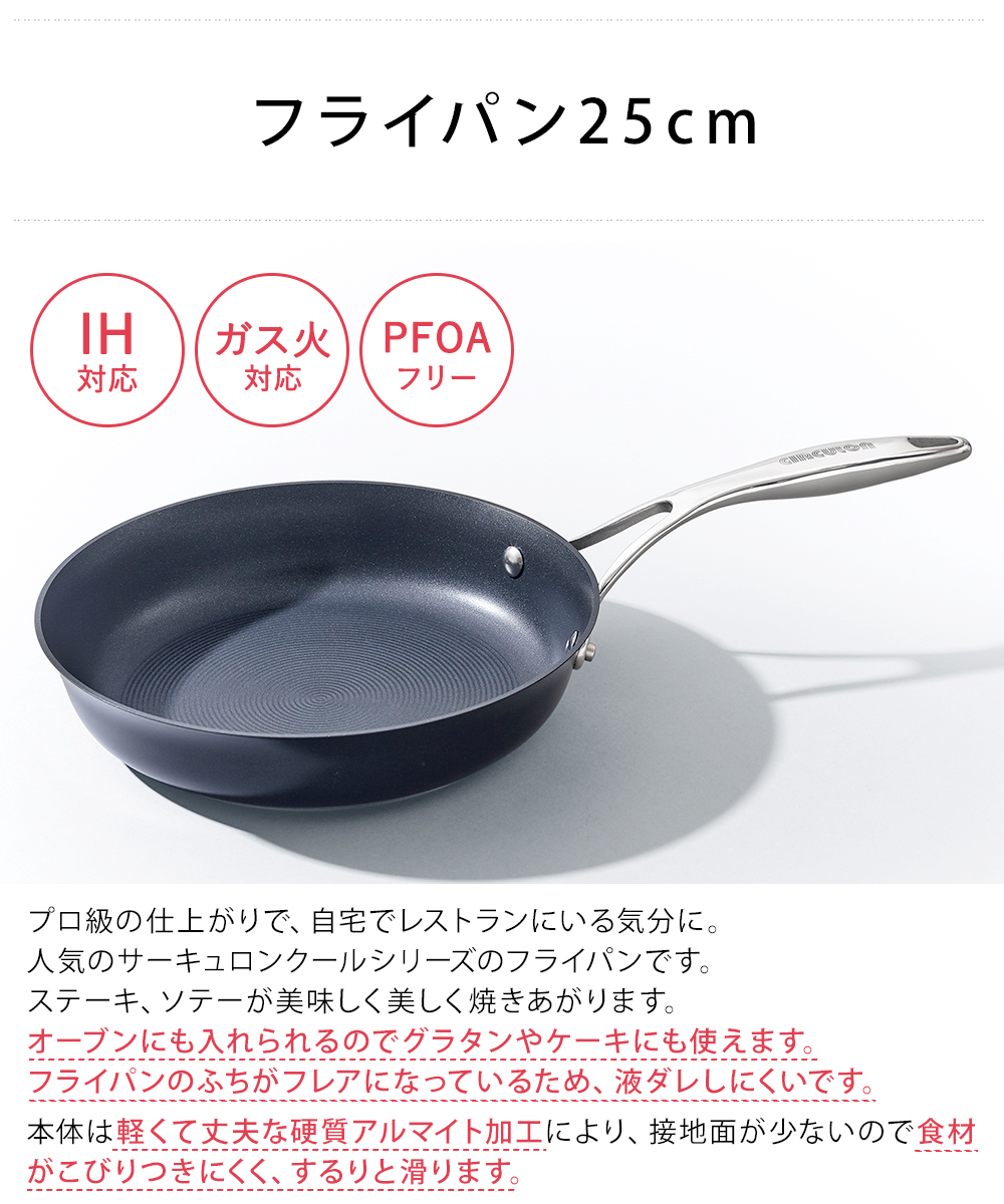 マイヤー サーキュロン フライパン 4点セット ガス火 IH対応 CE-ASET