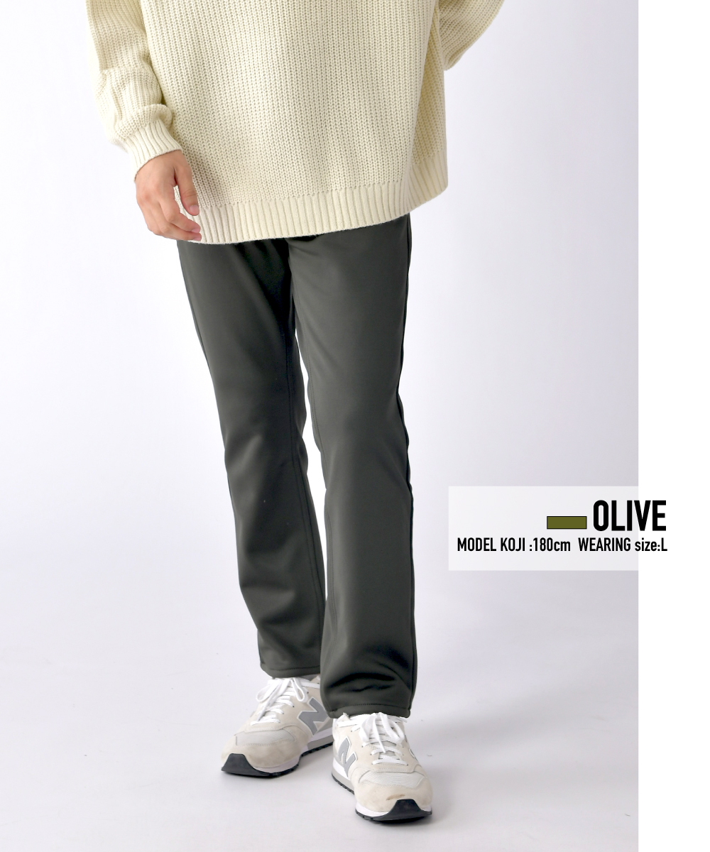 暖パン メンズ チノパン あったかパンツ 裏起毛 ボンディング パンツ