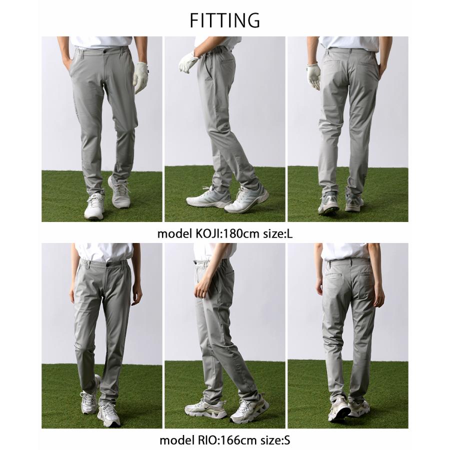 未使用   GOLF ゴルフ ストレッチ パンツ M 撥水 ゴルフパンツ メンズ スーパーストレッチ ゴルフ パンツ