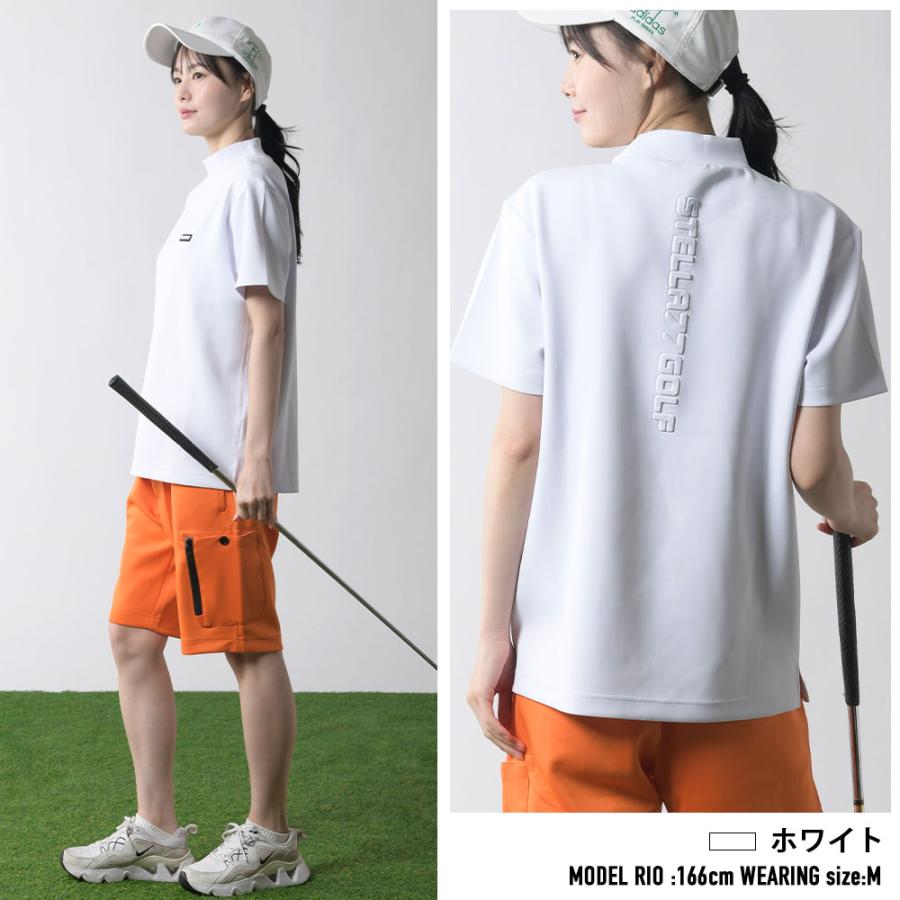 ゴルフウエア ゴルフ Tシャツ モックネック カットソー 動きやすい