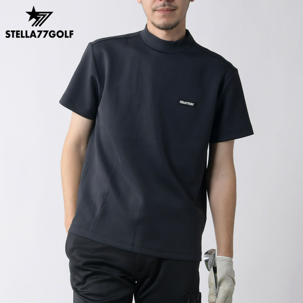 ゴルフウエア ゴルフ Tシャツ モックネック カットソー メンズ 半袖 速