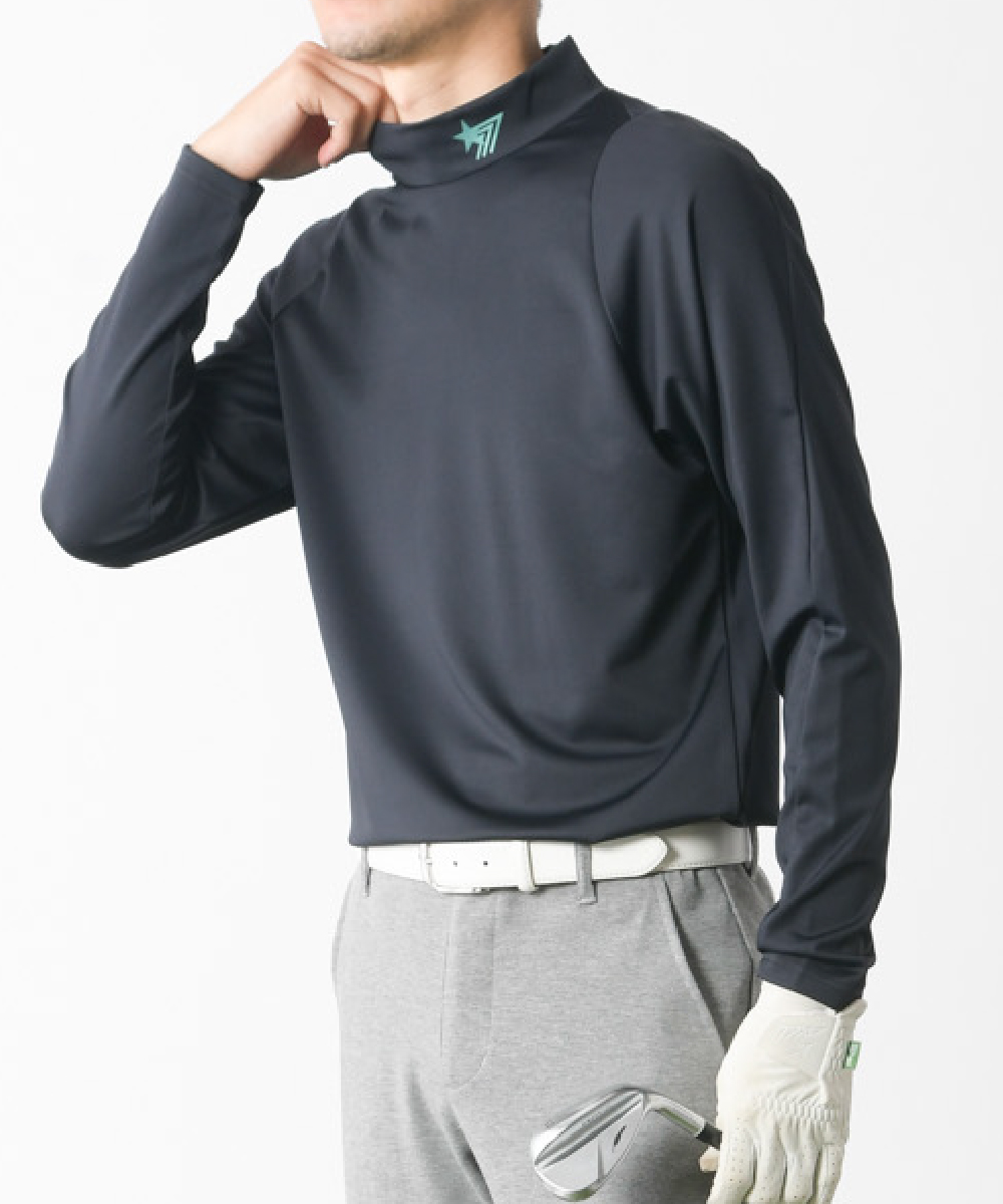特別セール20％OFF】ゴルフ インナー メンズ 長袖 モックネック 接触冷