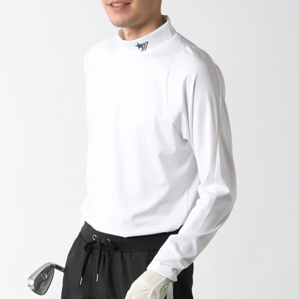 特別セール20％OFF】ゴルフ インナー メンズ 長袖 モックネック 接触冷