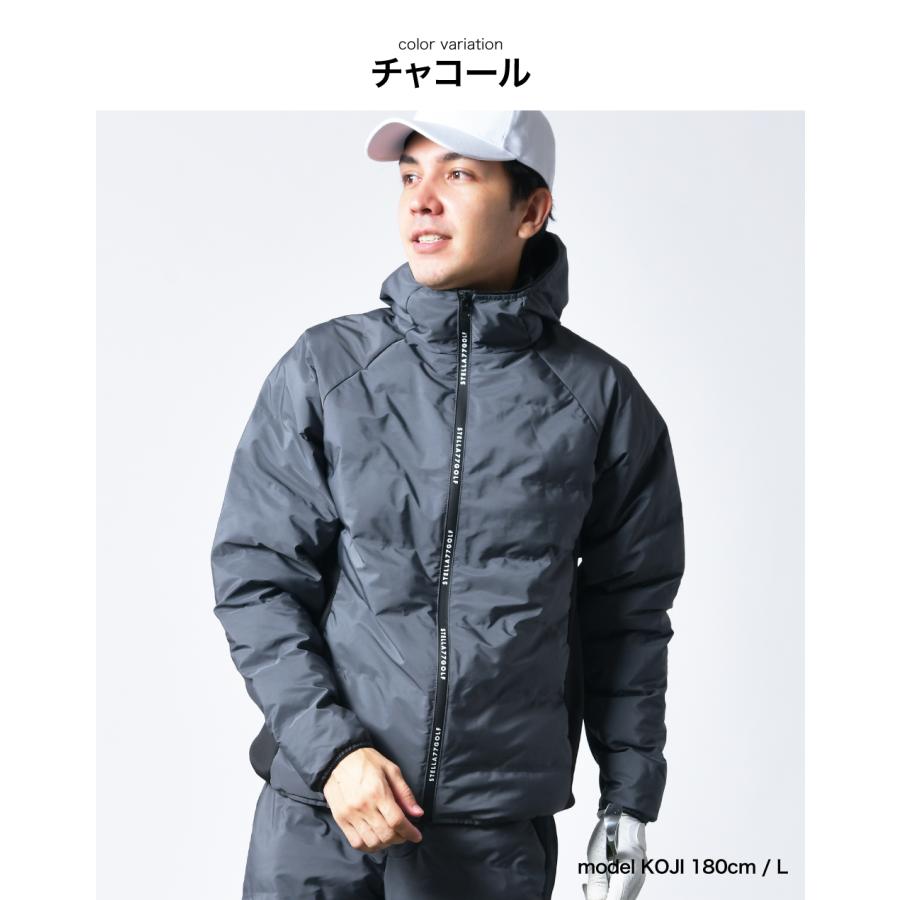 中綿 ゴルフジャケット シームレス 防風 防寒 撥水 保温 ゴルフウエア