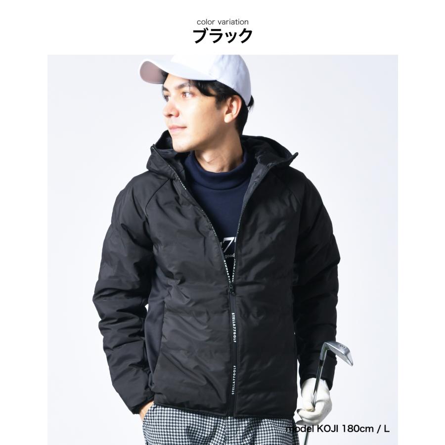 中綿 ゴルフジャケット シームレス 防風 防寒 撥水 保温 ゴルフウエア