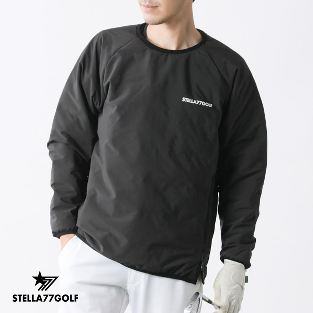 中綿 ゴルフ トレーナー シームレス ゴルフウエア プルオーバー メンズ