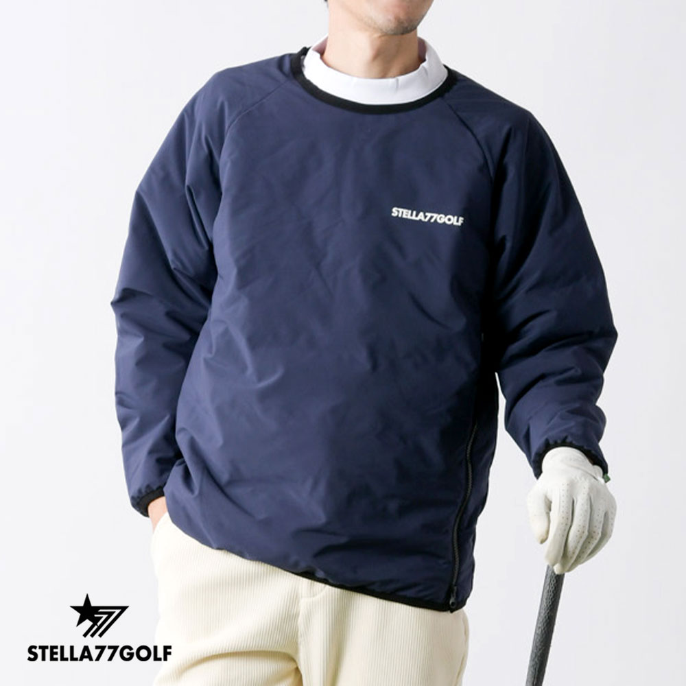中綿 ゴルフ トレーナー シームレス ゴルフウエア プルオーバー メンズ