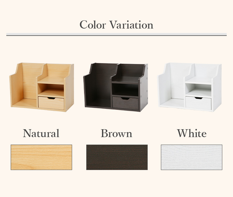 ノンブランド 卓上収納 ストレージシェルフ オープンラック 幅42cm