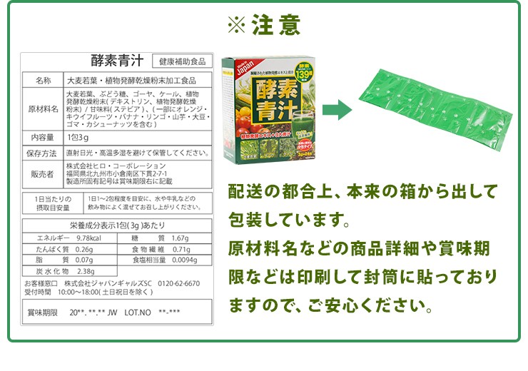 青汁 酵素青汁 国産 3大青汁 抹茶風味 飲みやすい 続けやすい お試し 60包 分包タイプ 大麦若葉 ゴーヤ ケール 安心  :uni13401:総合インテリア・エンジョイホーム - 通販