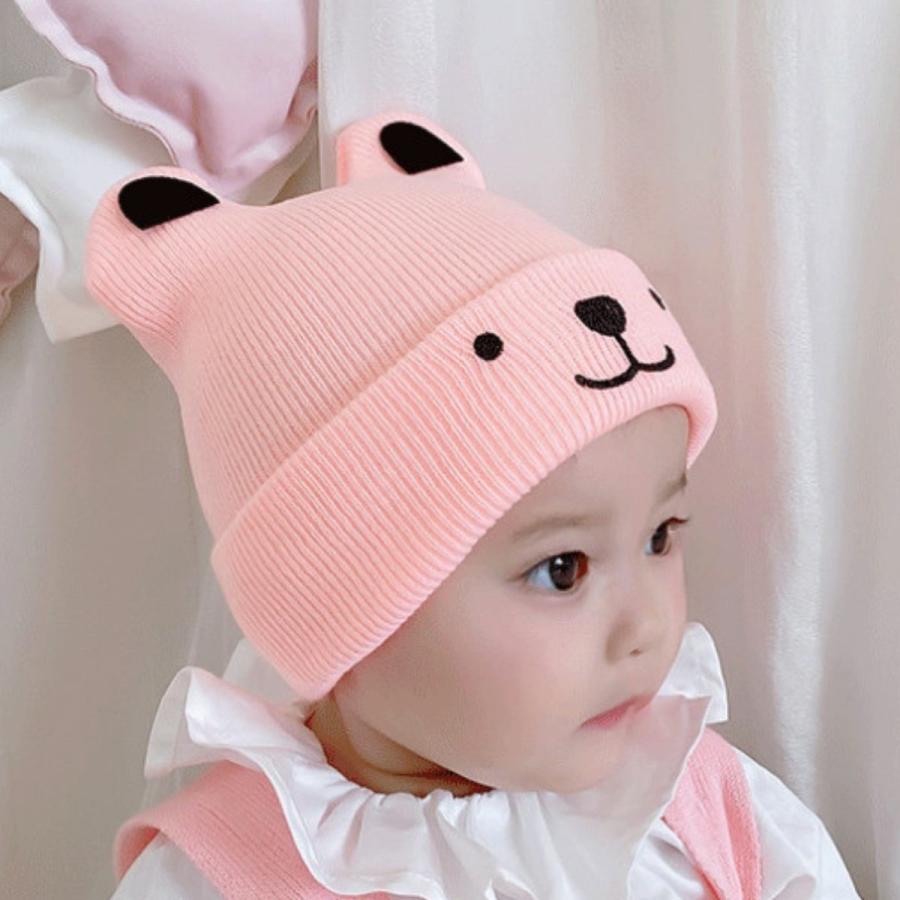 150円 うのにもお得な 新品 未使用 猫ボーダー赤ちゃん帽子
